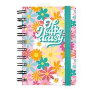 Legami - Agenda journalier Spiralé Small 2026, Daisy, 12 mois, petit, fermeture avec élastique, journal de janvier 2026 à décembre 2026, en papier FSC certifié, 8,5 x 13 cm