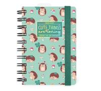 Legami - Agenda journalier Spiralé Small 2026, Hedgehog, 12 mois petit, fermeture avec élastique, journal de janvier 2026 à décembre 2026, en papier FSC certifié, 8,5 x 13 cm