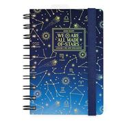 Legami - Agenda journalier Spiralé Small 2026, Stars, 12 mois petit, fermeture avec élastique, journal de janvier 2026 à décembre 2026, en papier FSC certifié, 8,5 x 13 cm