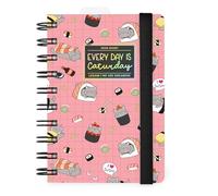 Legami - Agenda journalier Spiralé Small 2026, Sushi Cat, 12 mois petit, fermeture avec élastique, journal de janvier 2026 à décembre 2026, en papier FSC certifié, 8,5 x 13 cm