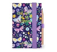 Legami - Agenda photo double quotidien Mini 2026, Butterfly, 12 mois, carnet d'adresses et crayon inclus, avec élastique, journal de janvier 2026 à décembre 2026, en papier FSC certifié, 7x10 cm