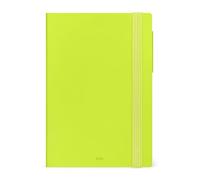 Legami - Agenda semainier Medium avec carnet 2026, Chartreuse, 12 mois, fermeture élastique, agenda de janvier 2026 à décembre 2026, papier certifié FSC, 12 x 18 cm