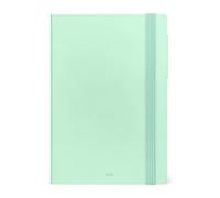 Legami - Agenda semainier Medium avec carnet 2026, Pastel Mint, 12 mois, fermeture élastique, agenda de janvier 2026 à décembre 2026, papier certifié FSC, 12 x 18 cm