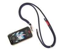 LEGAMI Always Together Always Together - Unisexe - Longueur : 70 cm - Nylon - Métal - TPU - Variante or rose - Réglable - En tissu - Peut également être utilisé comme porte-clés, bleu marine, Taille