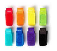 Legami – Colliers de serrage, lot de 8 colorés réutilisables, fermeture à déchirure 18 x 2 cm