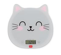 Legami - Balance de Cuisine Digitale - Kitchen Scale - Thème Kitty, 7 Unités de mesure, boutons touch ON-TARE et UNIT, Max 5 kg