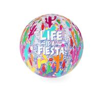 Legami - Balle de Plage Gonflable, Plage Ball, Ballon Gonflable en PVC, Souple pour Enfants, Ballon Gonflable pour fête de la mer, Gonflable pour Le Football de Volley-Ball, diamètre 40 cm, Cactus