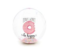 Legami - Ballon Gonflable avec Boules colorées à l'intérieur, thème : Donut, idéal pour Jouer sur la Plage, la Piscine et Le Jardin, diamètre : 40 cm, PVC, Couleur, Unique, BB0004