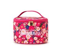 Legami - Beauty Case, Trousse de Maquillage Spacieuse, Fermeture Eclair, Poches Intérieures, Porte-Pinceaux, Voyage, 21x19 cm, Thème Fleurs