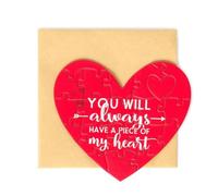 Legami BGH0001 - Carte de vœux puzzle - Perfect Match Rouge moyen