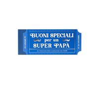 Legami - Bloc de 24 Vouocher pour Papa, Coupon avec Perforation pour le Déchirure, Idée Cadeau 20,3 x 8,2 cm, Thème Dad