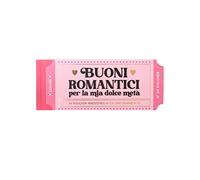 Legami - Bloc de 24 Voucher, Gift Vouchers, 20,3 x 8,2 cm, en papier, bonnes romantiques, 2 bonnes à personnaliser, Perforation pour la déchire, langue italienne, Made in Italy