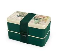 Legami - Boîte à déjeuner, matériau durable, y compris 3 couverts en plastique et une bande élastique, thème voyage