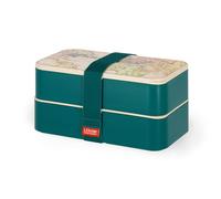 Legami - Boîte à déjeuner, boîte à lunch avec 3 couverts inclus, boîte à déjeuner, capacité 1200 ml, à preuve de fuite, convient au micro-ondes et au lave-vaisselle, idéal pour l'école, le bureau, le