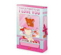 Legami - Boîte avec 7 Surprises - 7 Days & 7 Ways to Say I Love You, avec Détails en Vernis UV, Idée Cadeau