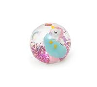Legami - Boule rebondissante Lumineuse, Thème Unicorn, Boule Lumineuse, s'illumine en rebondissant, Détails pailletés, Piles incluses Non remplaçables, Diamètre 8,3 cm