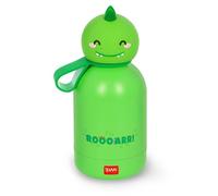 Legami - Bouteille d'eau pour enfants Hot&Cold BFF, Dino, double couche en acier inoxydable 18/8 avec fermeture hermétique, garde le chaud pendant 12 h et le froid pendant 24 h, capacité 310 ml