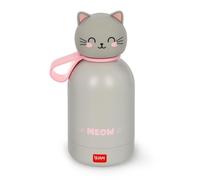 Legami Gourde isotherme BFF Kitty Chat gris – inox 18/8 double couche 310 ml chaud 12 h froid 24 h