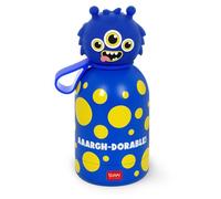 Legami - Bouteille d'eau pour enfants Hot&Cold BFF, Monster, double couche en acier inoxydable 18/8 avec fermeture hermétique, garde le chaud pendant 12 h et le froid pendant 24 h, capacité 310 ml