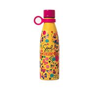 Legami - Bouteille thermique chaude & Cold, 500 ml, Ø 7 cm, légère et résistante, fermeture hermétique, poignée en silicone amovible, thème papillon, soul plein de soleil, sans BPA et phtalates