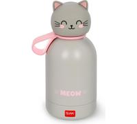 Legami - Bouteille d'eau pour enfants Hot&Cold BFF, Kitty, double couche en acier inoxydable 18/8 avec fermeture hermétique, garde le chaud pendant 12 h et le froid pendant 24 h, capacité 310 ml