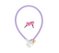 Legami - Cadenas pour vélo, cadenas pour vélo avec clé, Unicorn Théme, extérieur en polyester, intérieur en métal, longueur 75 cm, Accessoires pour vélos d'enfants