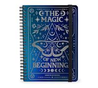 LEGAMI - Cahier à spirales ligné 7 mm, Moth, Special Edition, Maxi, Format A4, Papier certifié FSC, Contient 1 feuille d'autocollants, 160 pages, Fermeture élastique, 21 x 29 cm