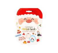 Legami - Cahier de stickers de Noël, 8 feuilles avec plus de 150 autocollants en papier, autocollant livre avec étiquettes cadeaux, timbres de classement, autocollants décoratifs pour Noël