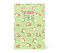 Legami - Cahier ligné 7 mm, Corgi, Format B5, Large, Papier certifié FSC, 100 pages, Reliure Singer Stitch, 18.5 x 24.8 cm