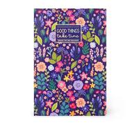 Legami - Cahier ligné 7 mm, Flowers, Format B5, Large, Papier certifié FSC, 100 pages, Reliure Singer Stitch, 18.5 x 24.8 cm