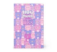 Legami - Cahier ligné 7 mm, Teddy Bear, Format B5, Large, Papier certifié FSC, 100 pages, Reliure Singer Stitch, 18.5 x 24.8 cm