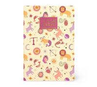 Legami - Cahier ligné 7 mm, Zodiac, Format B5, Large, Papier certifié FSC, 100 pages, Reliure Singer Stitch, 18.5 x 24.8 cm