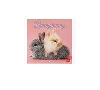 Legami - Calendrier 2027 Mural, Honey Bunny, 12 Mois, 18 x 18 cm