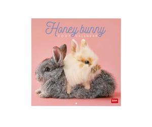 Legami - Calendrier 2027 Mural, Honey Bunny, 12 Mois, 30 x 29 cm