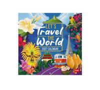 Legami - Calendrier 2027 Mural, Let's Travel The World, Grand Format, 12 Mois et Agenda Annuel, en Anglais, Espace pour les Notes, Signes du Zodiaque, Jours Fériés Internationaux, 30 x 29 cm