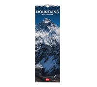 Legami - Calendrier 2027 Mural, Mountains, Petit Calendrier Mural, 12 Mois et Agenda Annuel, en 6 Langues, Espace pour les Notes, Signes du Zodiaque, Jours Fériés Internationaux, 16 x 49 cm