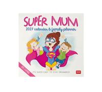 Legami - Calendrier 2027 Mural, Super Mum, 12 Mois, 30 x 29 cm