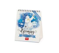 Legami - Calendrier de Bureau 2026, Aphorisms, 12 Mois et Calendrier Annuel, en 6 Langues, Signes du Zodiaque, Fêtes Internationales, 12 X 14,5 Cm