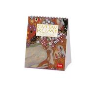 Legami - Calendrier de Bureau 2026, Gustav Klimt, 12 Mois et Calendrier Annuel, en 6 Langues, Signes du Zodiaque, Fêtes Internationales, 12 x 14,5 cm
