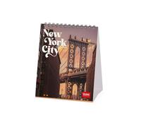 Legami - Calendrier de Bureau 2026, New York, 12 Mois et Calendrier Annuel, en 6 Langues, Signes du Zodiaque, Fêtes Internationales, 12 X 14,5 Cm.