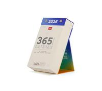 Legami - Calendrier de table journalier 2026, calendrier avec aphorismes, Aphorisme différent chaque jour, 365 feuilles détachables, en papier FSC certifié, édition italienne, 10 x 17 cm