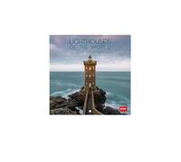 Legami - Calendrier mural 2025, calendrier mural 18 x 18 cm, 12 mois et planificateur annuel, espace pour notes et notes, 6 langues, signes du zodiaque et fêtes internationales, Lighthouses