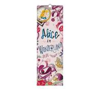Legami - Calendrier mural 2026, Alice In Wonderland, calendrier mural petit, 12 mois et planificateur annuel, en 6 langues, espace pour notes, signes du zodiaque, fêtes internationales, 16 x 49 cm