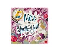 Legami - Calendrier mural 2026, Alice In Wonderland, grand calendrier, 12 mois et planificateur annuel, en 6 langues, espace pour notes, signes du zodiaque, fêtes internationales, 30 x 29 cm