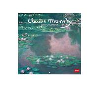 Legami - Calendrier mural 2026, Claude Monet, grand calendrier, 12 mois et planificateur annuel, en 6 langues, espace pour notes, signes du zodiaque, fêtes internationales, 30 x 29 cm