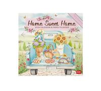 Legami - Calendrier Mural 2026, Home Sweet Home, Grand Calendrier Mural, 12 Mois et Planificateur D'année, en 6 Langues, Espace pour Notes, Signes du Zodiaque, Jours Fériés Internationaux, 30 X 29 Cm