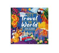 Legami - Calendrier Mural 2026,Let's Travel The World, Grand Calendrier Mural,12 Mois et Planificateur D'année,en 6 Langues,Espace pour Notes,Signes du Zodiaque, Jours Fériés Internationaux,30 X 29 Cm
