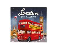 Legami - Calendrier Mural 2026, London, Grand Calendrier Mural, 12 Mois et Planificateur D'année, en 6 Langues, Espace pour Notes, Signes du Zodiaque, Jours Fériés Internationaux, 30 X 29 Cm