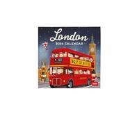 Legami - Calendrier Mural 2026, London, Petit Calendrier Mural, 12 Mois et Planificateur Annuel, en Anglais, Espace pour Notes, Signes du Zodiaque, Fêtes Internationales, 18 X 18 Cm.