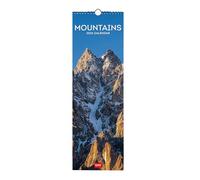 Legami - Calendrier Mural 2026, Mountains, Petit Calendrier Mural, 12 Mois et Planificateur D'année, En 6 Langues, Espace pour Notes, Signes du Zodiaque, Jours Fériés Internationaux, 16 X 49 Cm